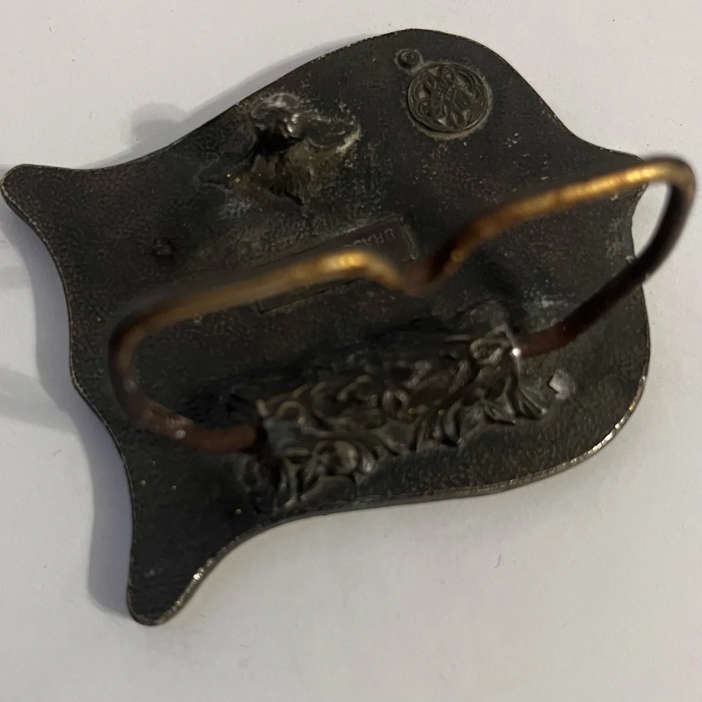 Vtg Bergamot & Brass Works USA 1980 Olympics Belt Buckle